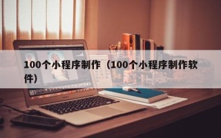 新乡100个小程序制作（100个小程序制作软件）